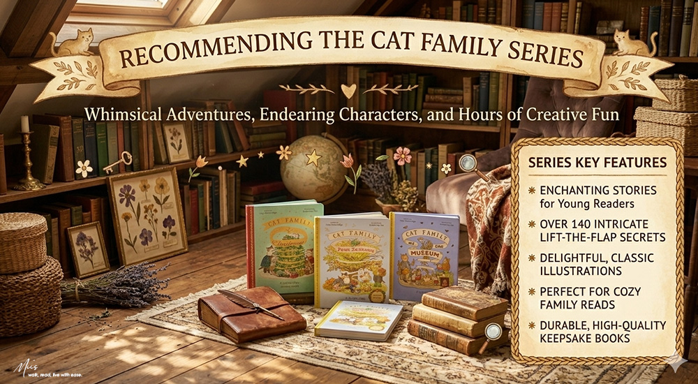 The Cat Family 貓家族翻翻書系列|140+個翻翻小機關,精緻英倫風插畫+超耐翻硬頁設計,2-8歲共讀首選,用雙語玩出專注力 - 第1張圖 The Cat Family 貓家族翻翻書系列|140+個翻翻小機關,精緻英倫風插畫+超耐翻硬頁設計,2-8歲共讀首選,用雙語玩出專注力