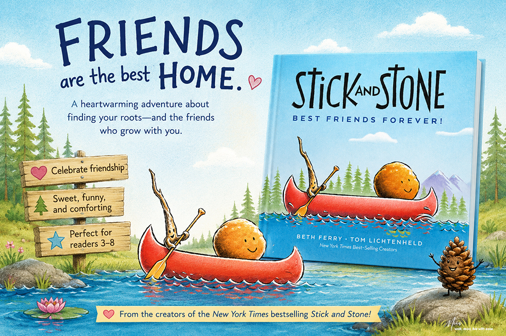 Stick and Stone Best Friends Forever｜尋找家族樹的暖心冒險，了解家與好朋友的真正定義！適合3-8歲