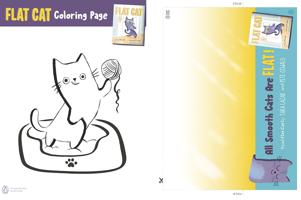 貓奴必收適合 3-7 歲｜Flat Cat 從扁平變蓬鬆？在幽默中擁抱每個版本的自己，簡單押韻入門推薦