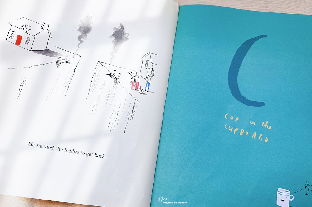 Once Upon an Alphabet|26個字母,26個荒謬小故事,比起傳統ABC書更值得收藏,讓英語閱讀變得有趣,幽默感是最好的老師 - 第5張圖 Once Upon an Alphabet|26個字母,26個荒謬小故事,比起傳統ABC書更值得收藏,讓英語閱讀變得有趣,幽默感是最好的老師