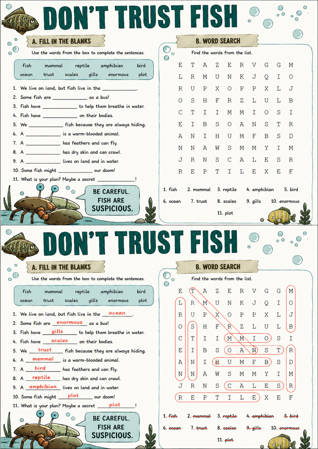 Don’t Trust Fish|千萬別相信魚?用陰謀論視角認識海洋生物,幽默感爆表的繪本,腦洞大開,讀30分鐘都停不下來 - 第18張圖 Don’t Trust Fish|千萬別相信魚?用陰謀論視角認識海洋生物,幽默感爆表的繪本,腦洞大開,讀30分鐘都停不下來