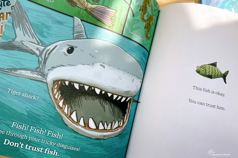 Don’t Trust Fish|千萬別相信魚?用陰謀論視角認識海洋生物,幽默感爆表的繪本,腦洞大開,讀30分鐘都停不下來 - 第12張圖 Don’t Trust Fish|千萬別相信魚?用陰謀論視角認識海洋生物,幽默感爆表的繪本,腦洞大開,讀30分鐘都停不下來