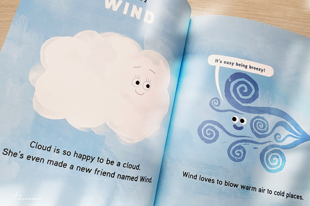 初學者科普繪本|When Cloud & Moon 章節設計,大眼睛主角們帶路,把水循環和月相變得可愛療癒 - 第7張圖 初學者科普繪本|When Cloud & Moon 章節設計,大眼睛主角們帶路,把水循環和月相變得可愛療癒
