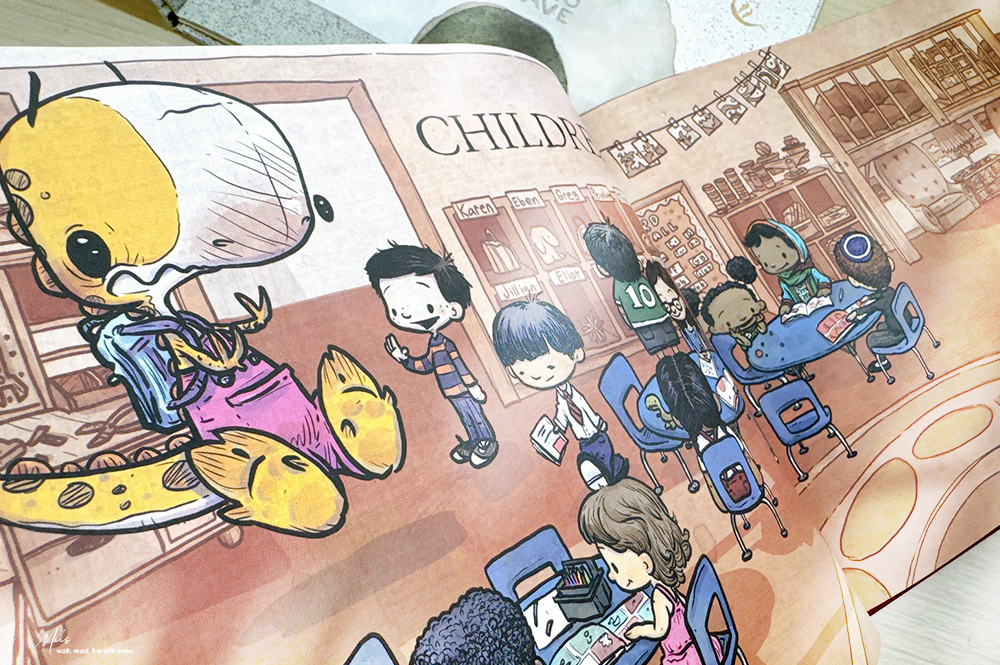 適合5-9歲|We Don’t Eat Our Classmates 全美爆紅暢銷幽默繪本,當暴龍變成轉學生,黑色幽默繪本推薦 - 第5張圖 適合5-9歲|We Don’t Eat Our Classmates 全美爆紅暢銷幽默繪本,當暴龍變成轉學生,黑色幽默繪本推薦