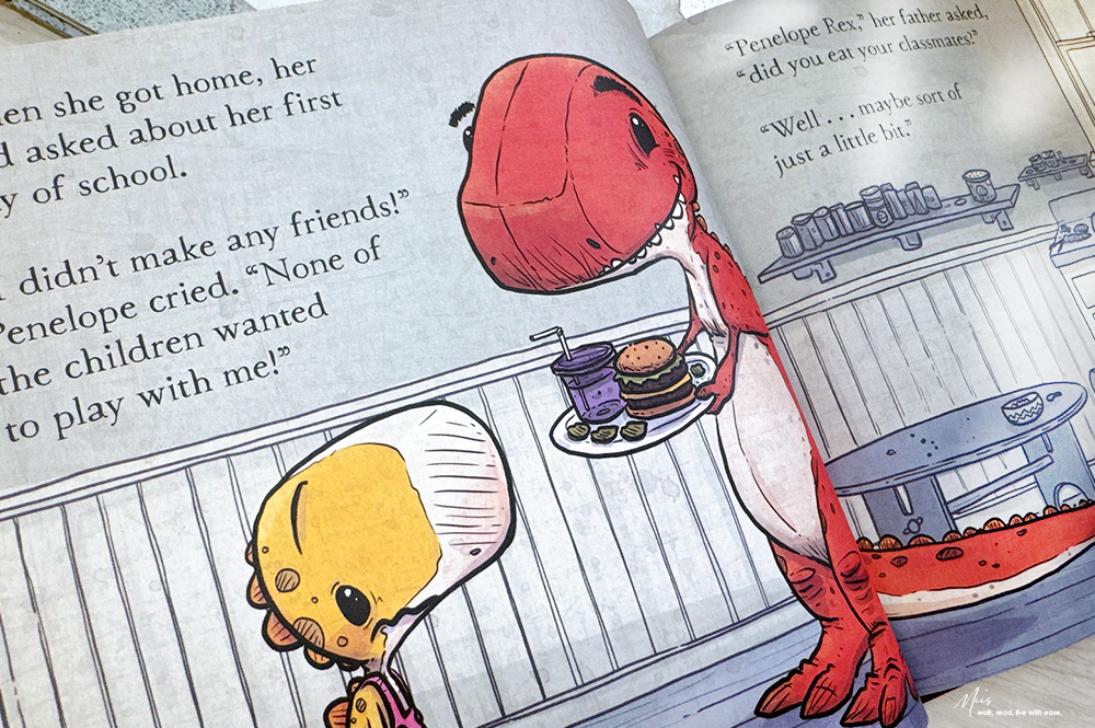 適合5-9歲|We Don’t Eat Our Classmates 全美爆紅暢銷幽默繪本,當暴龍變成轉學生,黑色幽默繪本推薦 - 第9張圖 適合5-9歲|We Don’t Eat Our Classmates 全美爆紅暢銷幽默繪本,當暴龍變成轉學生,黑色幽默繪本推薦