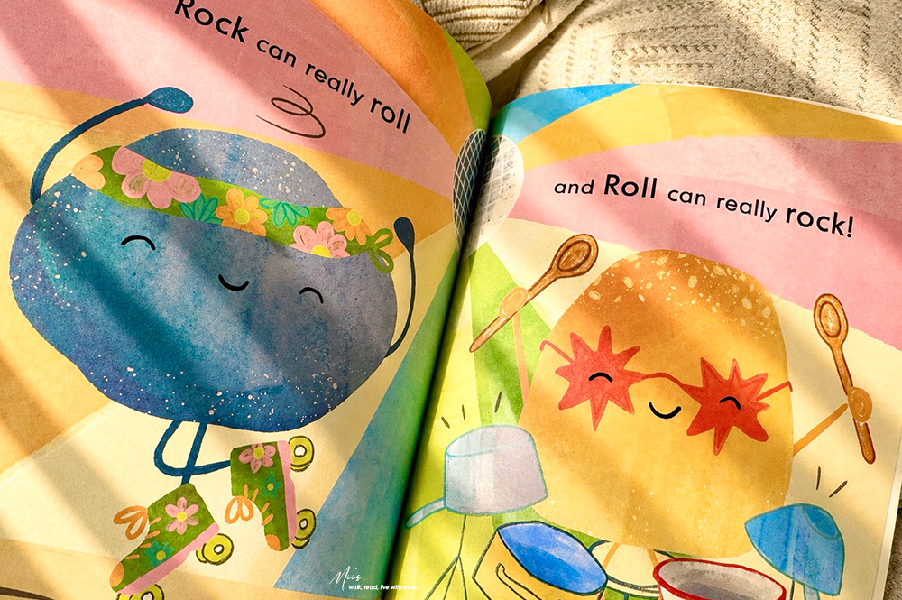 Rock and Roll|巨石強森親自說故事 ! 一顆石頭和一個麵包捲,初階英語共讀,幽默雙關語看懂友誼的本質 - 第9張圖 Rock and Roll|巨石強森親自說故事 ! 一顆石頭和一個麵包捲,初階英語共讀,幽默雙關語看懂友誼的本質