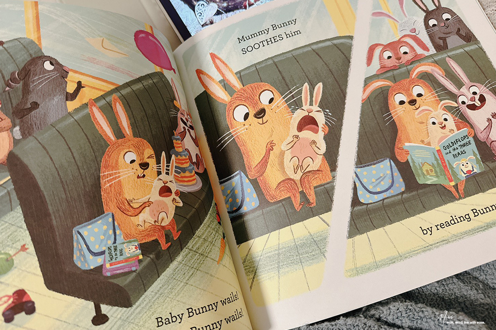 交通工具繪本推薦｜Bunnies on the Bus 搭上失控兔兔巴士，爆笑韻文繪本，看兔子如何把小鎮翻天覆地！