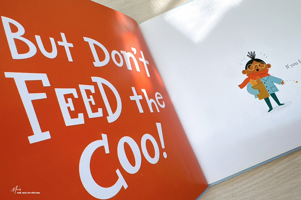 Don’t Feed the Coos!｜千萬別餵鴿子！咕咕鳥大軍來襲小心被盯上！適合 3-8 歲的幽默繪本